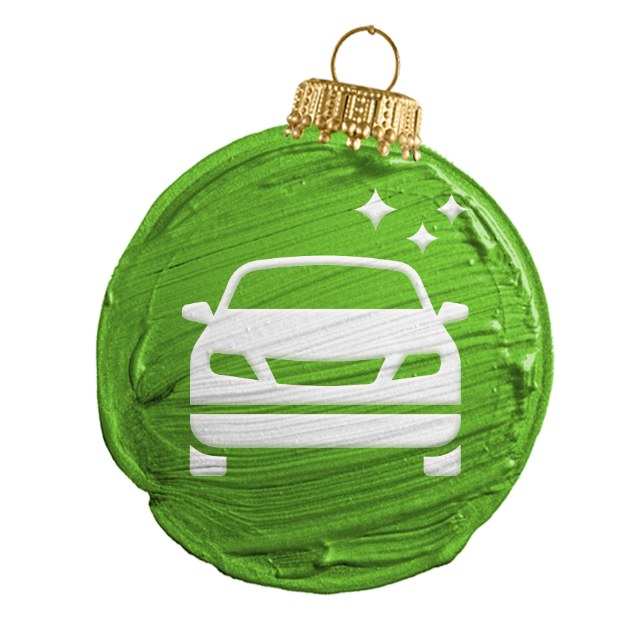 Christmas ball with vehicle image